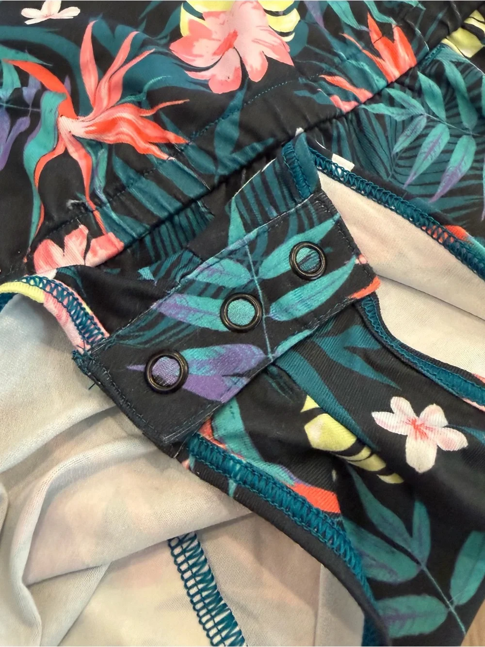 Jumping Bean Tropical Floral Tank Romper | 12 M
